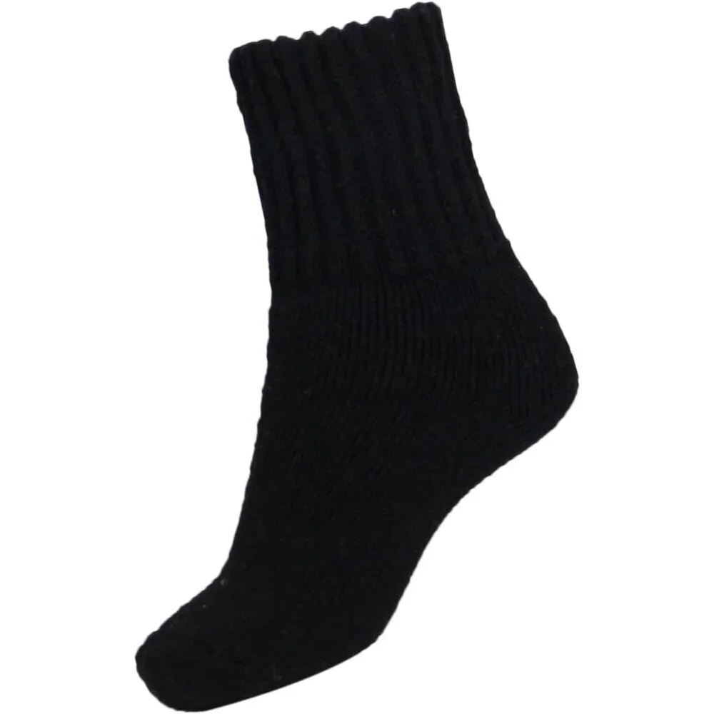 Women's Mix Color Winter Solid Thick Warm Imported Cozy Crew Boot Socks
